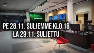 Suljemme Kajaanissa perjantaina 28.11