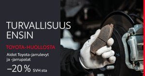 Aidot Toyota-jarrulevyt ja -jarrupalat tuovat lisää turvaa ajamiseen. Ne on suunniteltu juuri sinun Toyota-malliasi varten. Jarr...