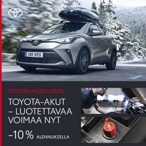 Aidot Toyota-akut ovat täydellisen yhteensopivia Toyotasi kanssa. Varmista käynnistysakkusi toimivuus kaikissa olosuhteissa.

ht...