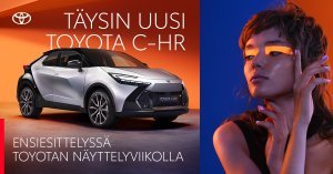 Täysin uusi Toyota C-HR on ensiesittelyssä Toyotan näyttelyviikolla. Vaikutu uutuusmallin vallankumouksellisesta muotoilusta ja ...