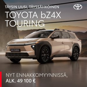Pakkaa kerrankin isosti: täysin uusi täyssähköinen Toyota bZ4X Touring on täynnä tyyliä ja tilaa