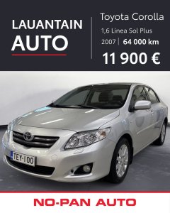 Vaihtoauto Toyota Corolla 2007 | No-Pan Auto Oy, Kajaani | Toyota Suomi